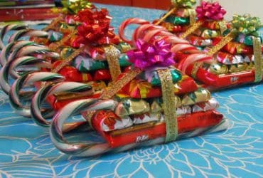 Traîneaux du Père Noël en Friandises : Un Délice de Noël