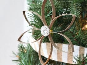 Fleur étoile en rouleaux de papier toilette