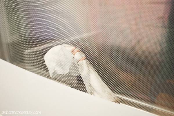 Nettoyage vitre du four