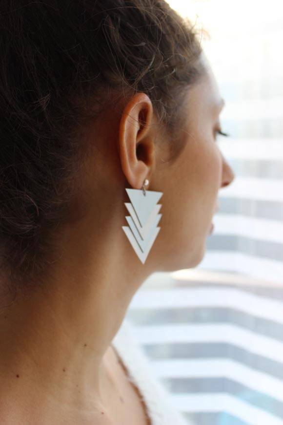 Boucles d'oreilles en cuir