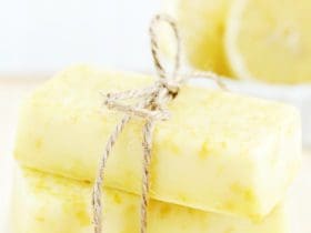 Savon au citron fait maison