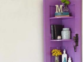 Transformation d'une porte en meuble d'angle