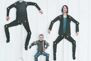 Famille de marionettes en carton