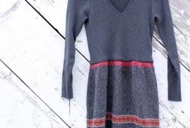 Une jolie robe à partir de deux vieux pulls en laine