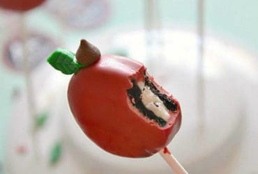 Cakepops pommes d'amour avec des Oreo