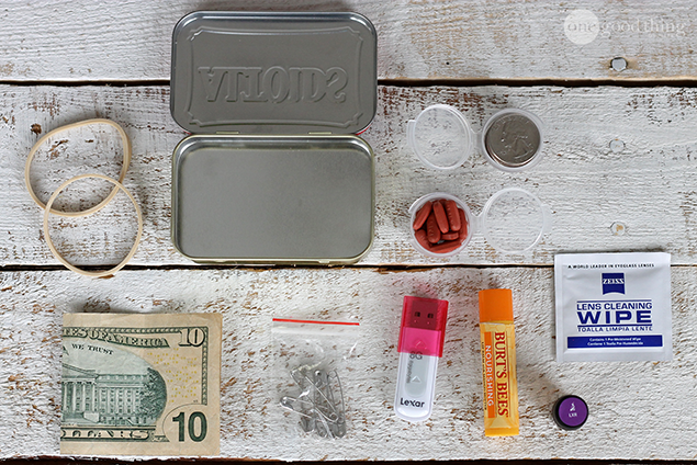 mini-kit de survie urbain à composer soi-même