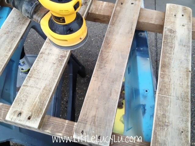 ponçage d'une palette