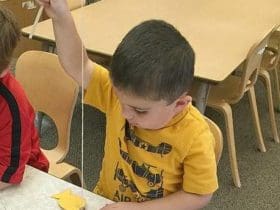 Jeu de maths la pêche aux poissons numérotés