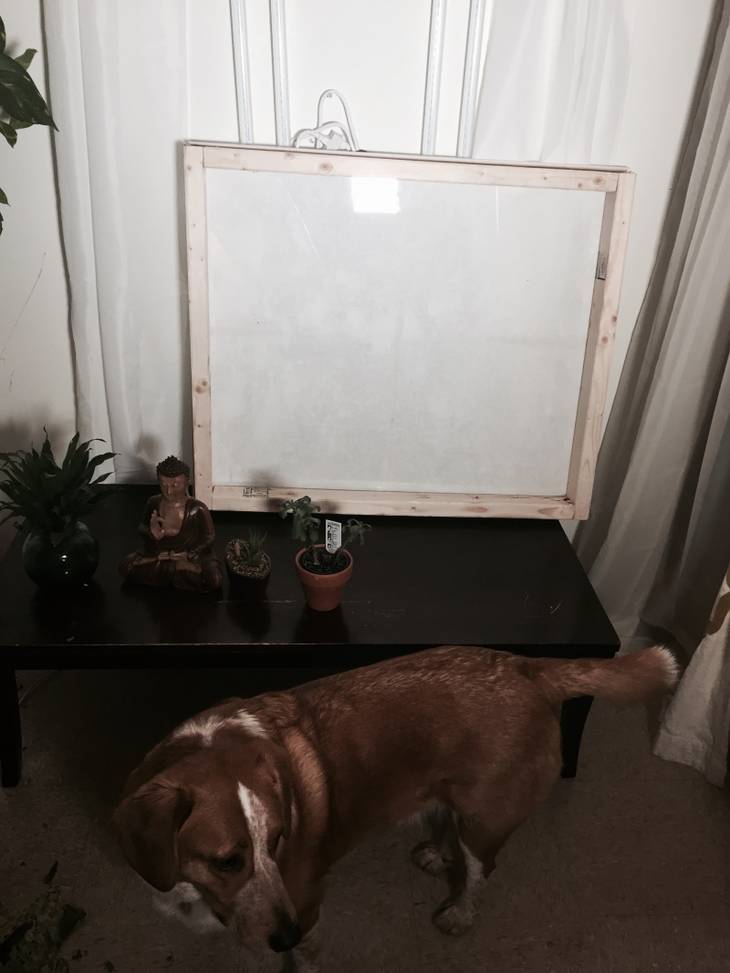 panneau de plexiglas blanc