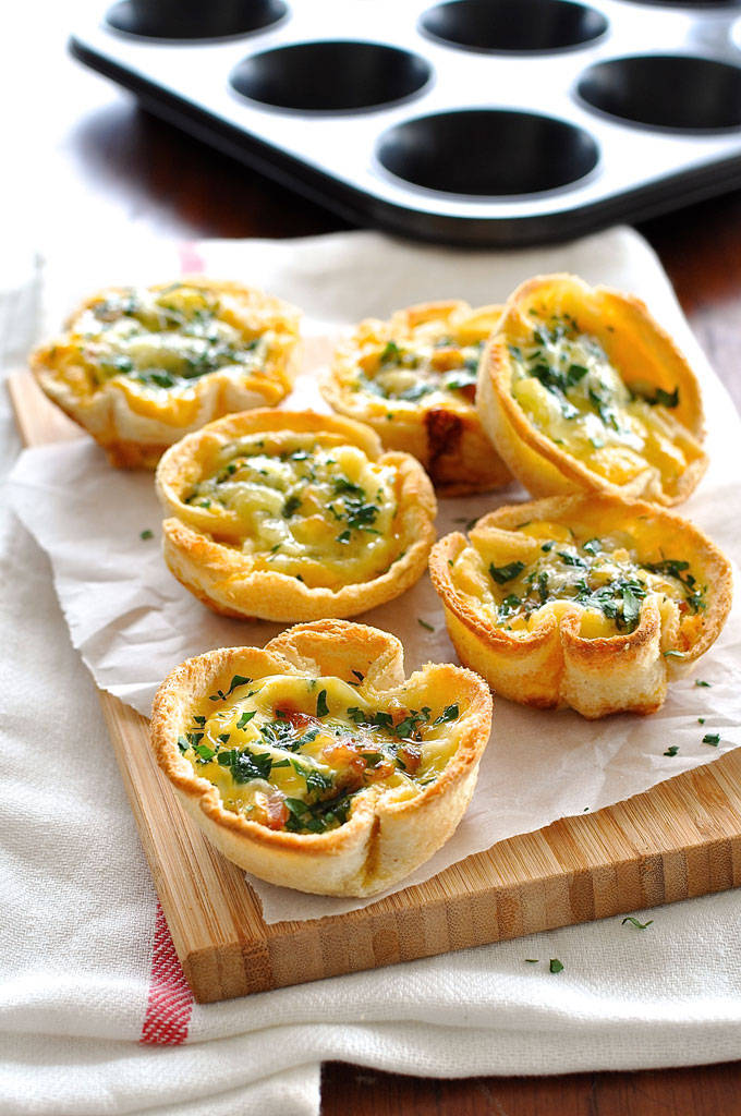 Mini Quiches de pain de mie