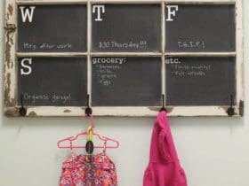 Transformer une vieille fenêtre en tableau semainier