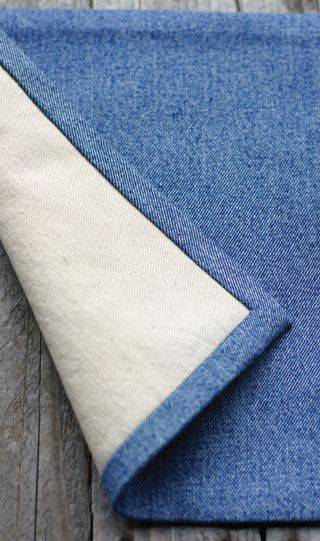 set de table DIY en jeans avec doublure sans couture