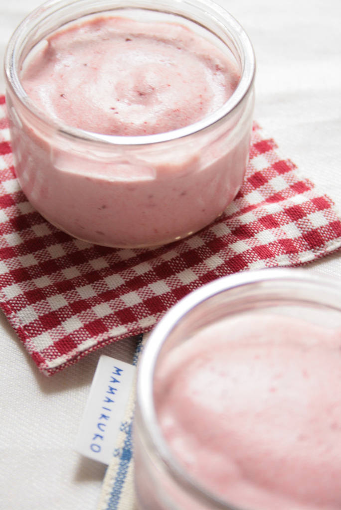 Mousse aux fraises sans gélatine