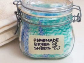 Lingettes assouplissantes pour le sèche-linge faites maison