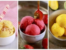 Glace crémeuse au yaourt et aux fruits sans sorbetière