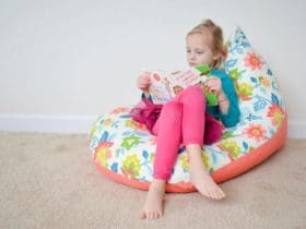 Pouf poire pour enfant