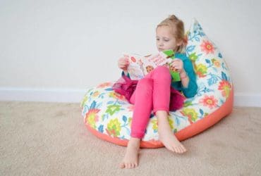 Pouf poire pour enfant