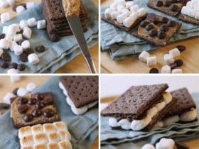 Recette des smores - biscuits sandwich au chocolat et aux guimauves