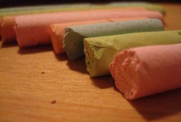 Craie colorée faite maison