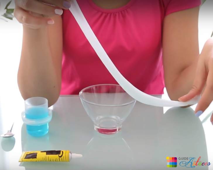 Slime fait maison couleur blanche