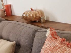 Fabriquer une table console à mettre derrière le canapé