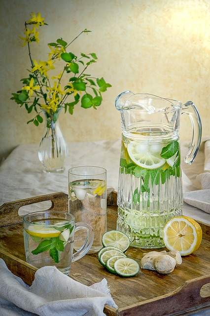 eau détox au citron