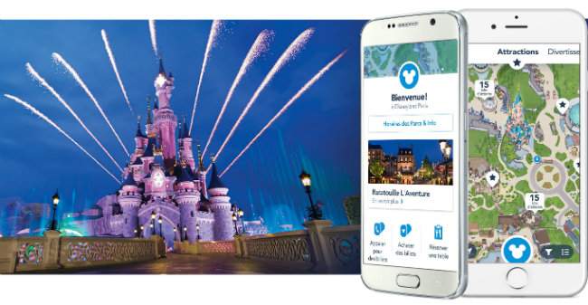 application mobile du parc Disneyland Paris