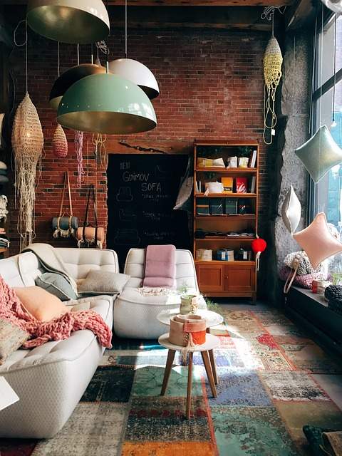 salon dans un loft