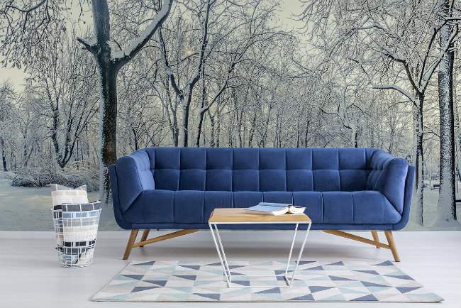 papier peint panoramique noir et blanc