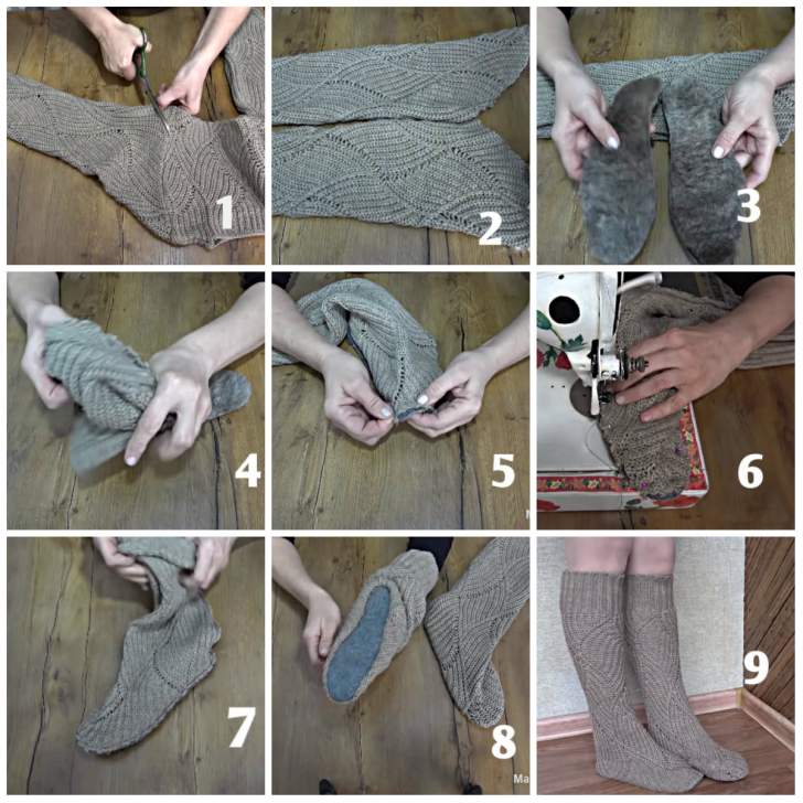 Fabrication de chaussons