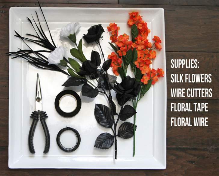 Matériel pour la couronne de fleurs