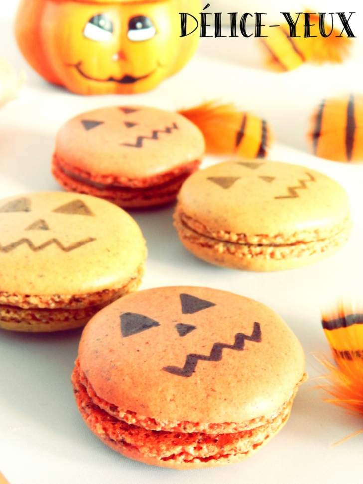 Macarons citrouilles