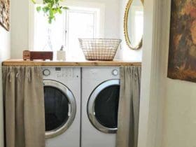 Astuces pour gagner de la place dans une petite buanderie