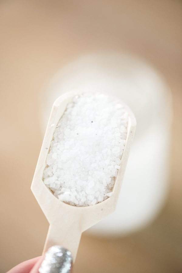 Saupoudrer le sel d'Epsom