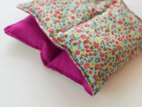 DIY coussin chauffant naturel avec du riz