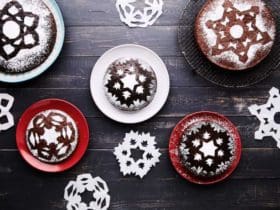 Pochoir à gâteau en forme flocon de neige