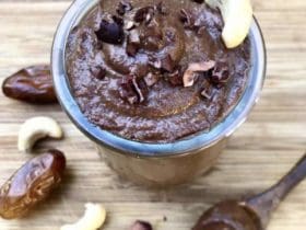 Recette de pâte à tartiner sans sucre au cacao et noix de cajou 100% Vegan