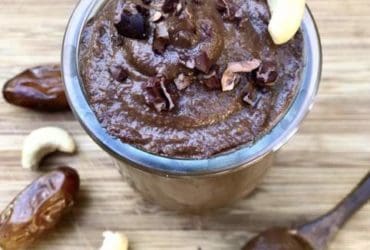 Recette de pâte à tartiner sans sucre au cacao et noix de cajou 100% Vegan