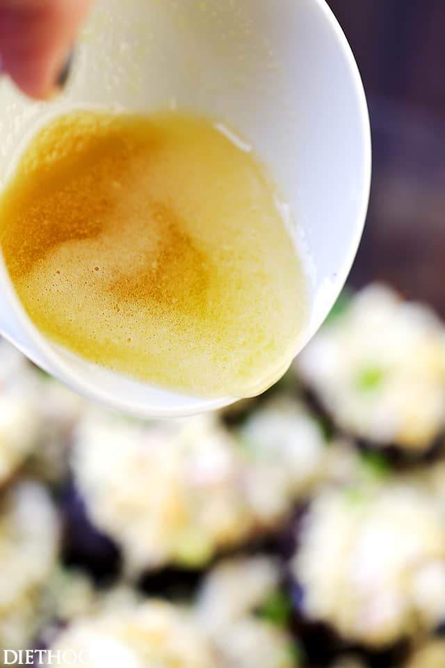 sauce au beurre et à l'ail