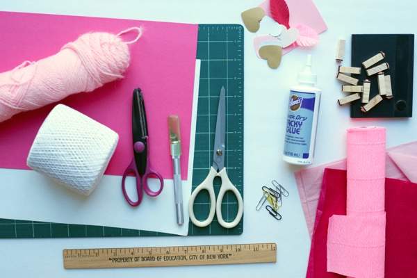 matériel pour DIY cadeau de Saint-Valentin