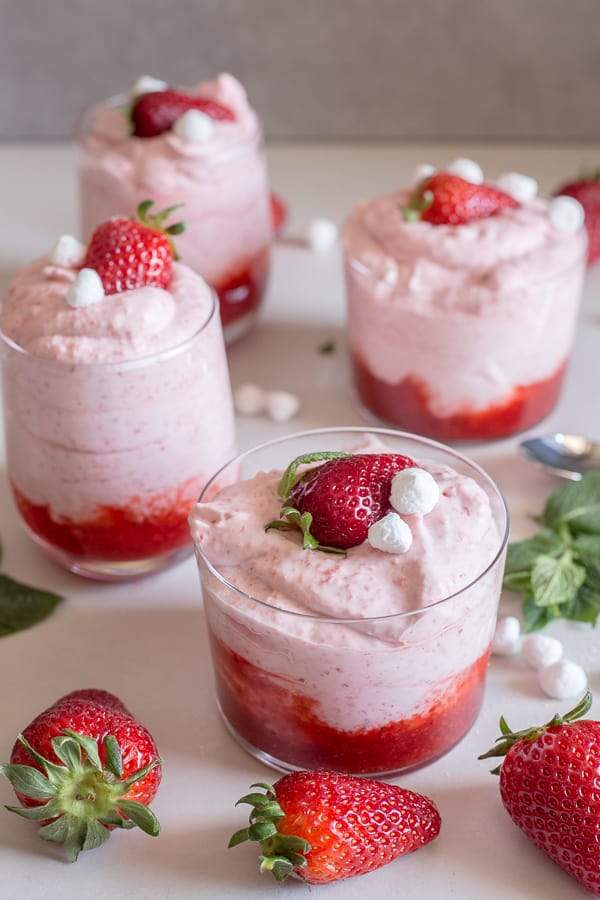 Recette : Mousse aux fraises facile et gourmande