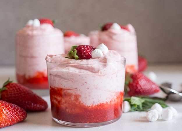 mousse aux fraises