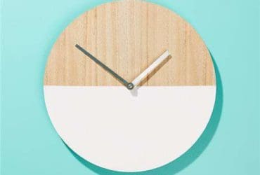 DIY horloge murale tendance en bois