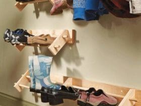 Projet DIY de range-chaussures mural