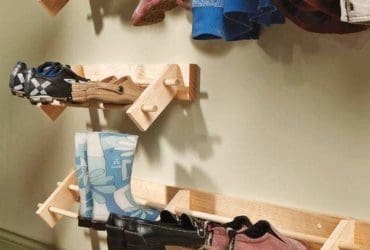 Projet DIY de range-chaussures mural