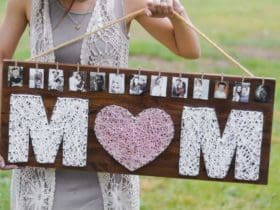 Tableau-souvenirs DIY pour la fête des mères