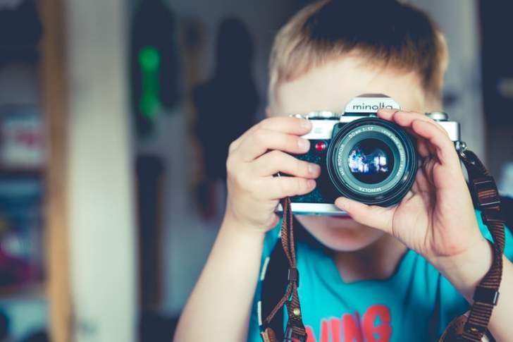 enfant photographe