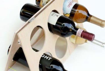 Porte-bouteilles de vin DIY