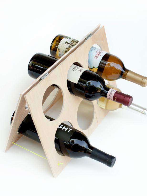 Porte-bouteilles de vin DIY