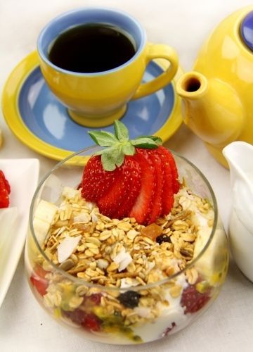 Le thé et le muesli